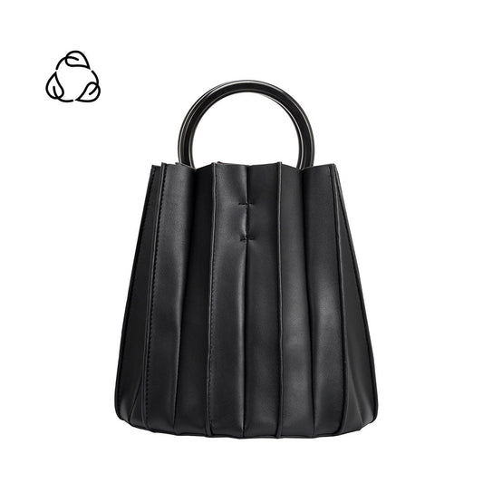 Lily Black Small Recycled Vegan Top Handle Bag