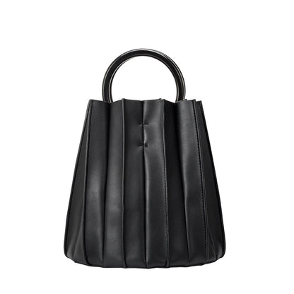 Lily Black Small Recycled Vegan Top Handle Bag