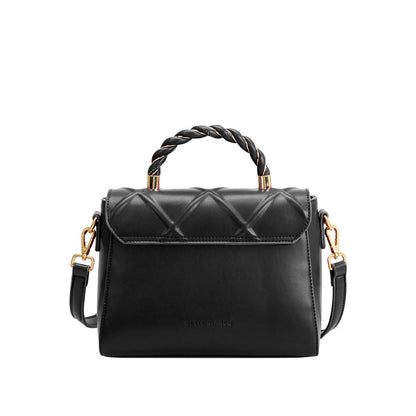Ruby Black Recycled Vegan Top Handle Bag