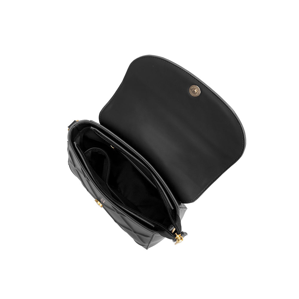Ruby Black Recycled Vegan Top Handle Bag