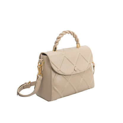 Ruby Taupe Recycled Vegan Top Handle Bag