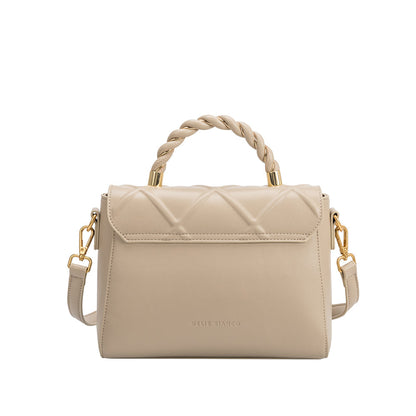 Ruby Taupe Recycled Vegan Top Handle Bag