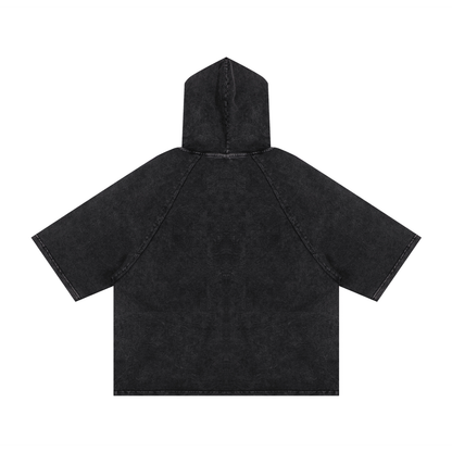 ESSNTIAL ELEMNTS Unisex 240G Snow Washed Hooded Tee