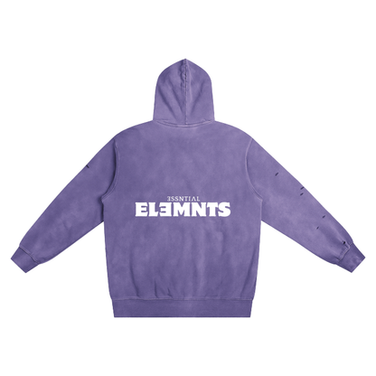 ESSNTIAL ELEMNTS Unisex 400G Faded Wash Hoodie