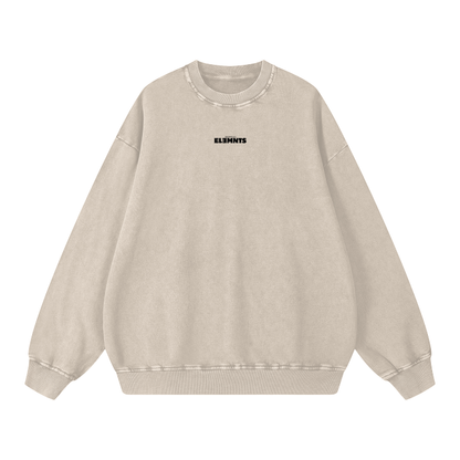 ESSNTIAL ELEMNTS Unisex 360G Acid Wash Sweatshirt