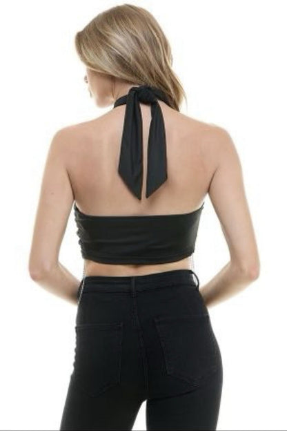 Crossover Halter Top