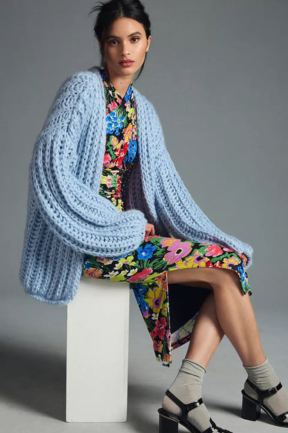 Chunky Oversized Knit Cardigan