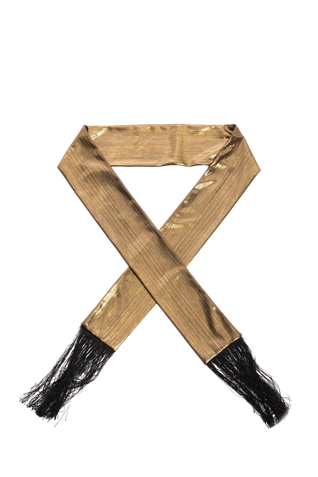 Hand Stitched Skinny Tassels Scarf