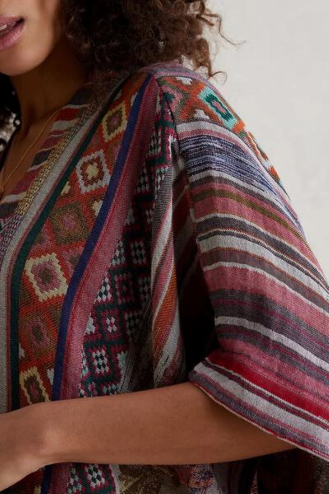 Multi-Layered Jacquard Short Jacket