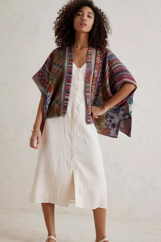Multi-Layered Jacquard Short Jacket