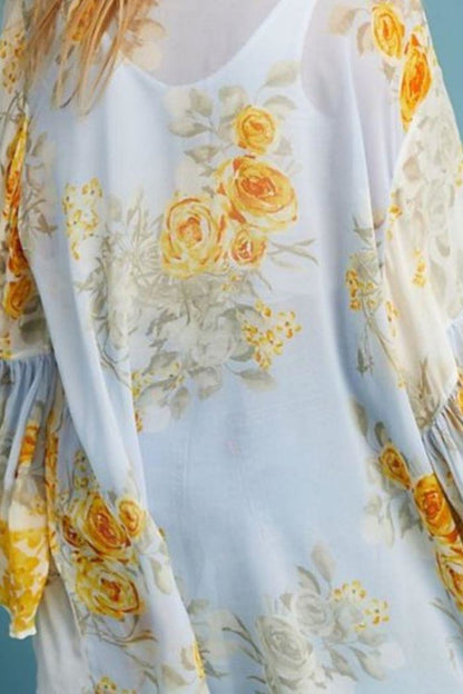 Mystical Ruffle Sleeve Kimono