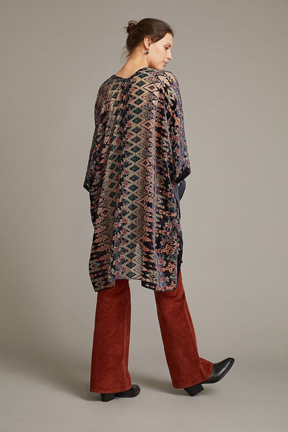 Patchwork Velvet Kimono