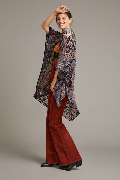 Patchwork Velvet Kimono