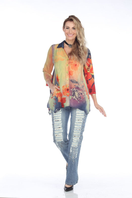 Marigold Silky Shirt