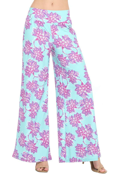 Floral Wide Leg Pants