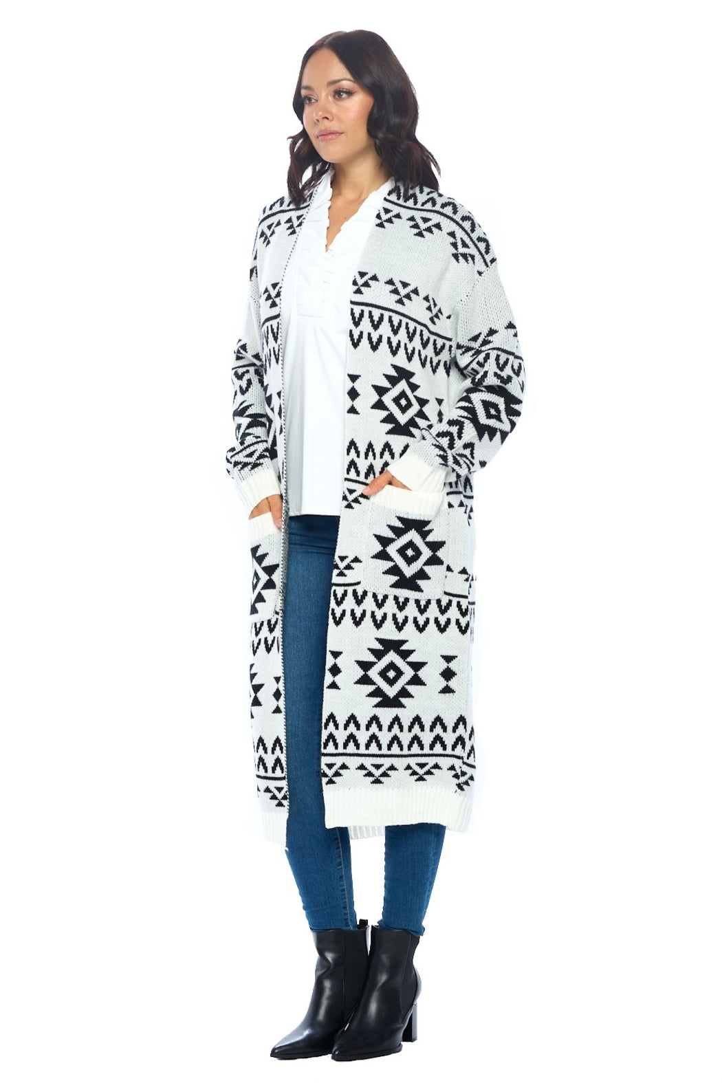Grey Long Duster