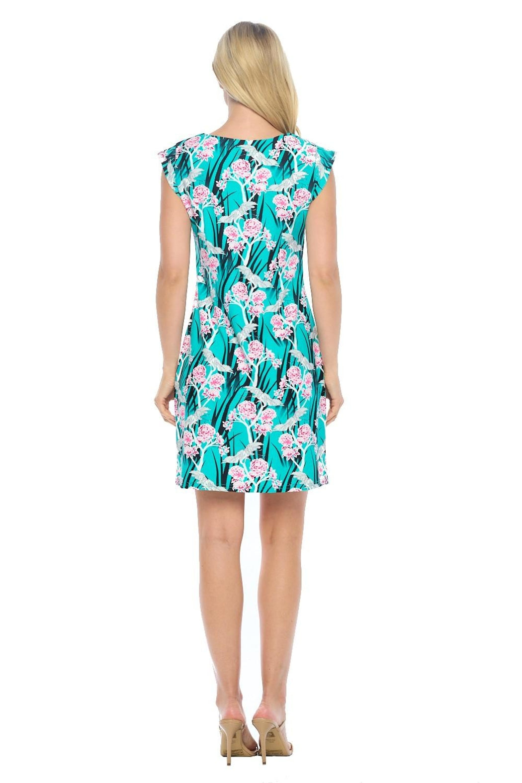 Mint Cap Sleeve Dress