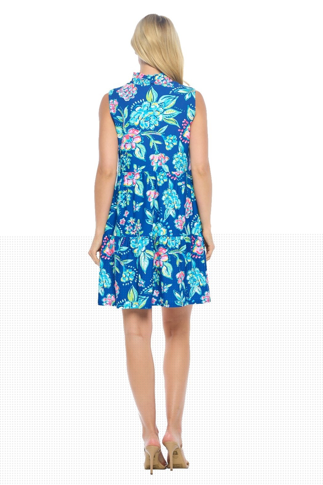 Navy Tiered Dress