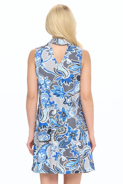 Paisley Choker Dress