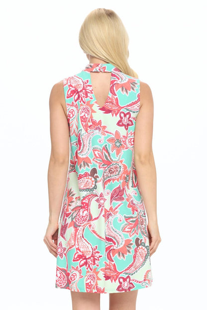 Paisley Choker Dress