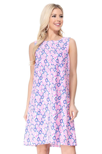 Pink Back Crisscross Dress