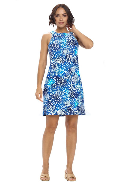 Royal Floral Yoke Dress