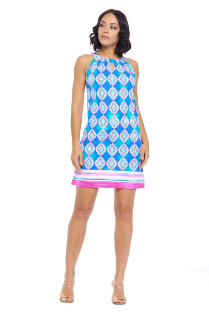 Royal Keyhole Shift Dress