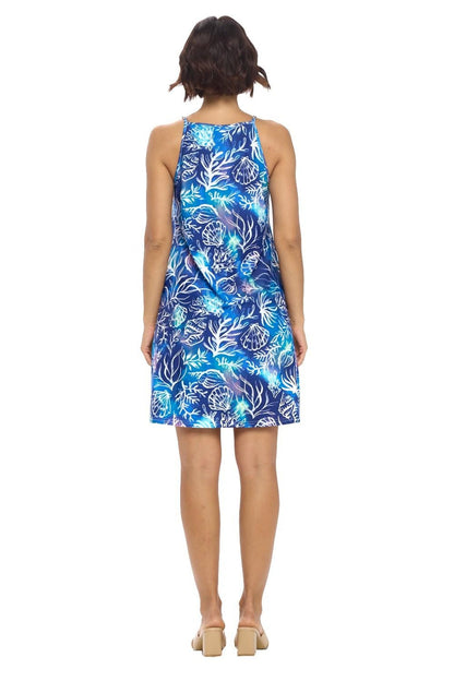 Royal Shells Chain Strap Dress