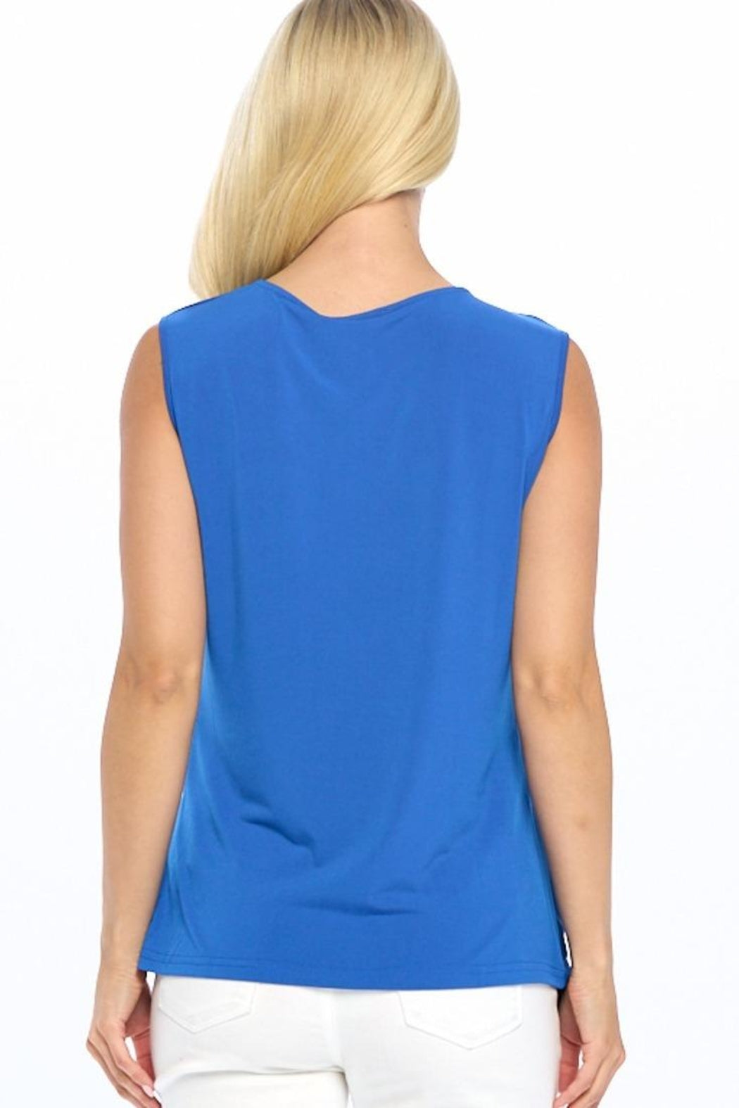 Royal Wrap Sleeveless Top
