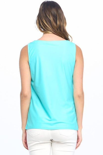 Sleeveless V-Neck Top