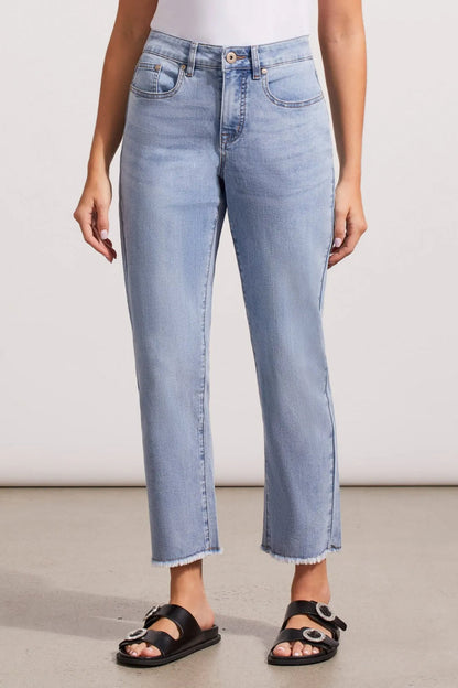 AUDREY STRETCH DENIM GIRLFRIEND ANKLE PANT