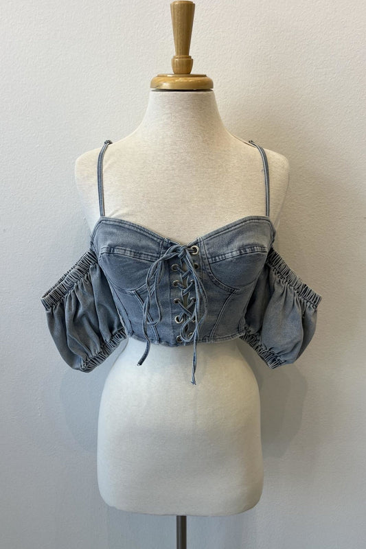 Denim Crop Top
