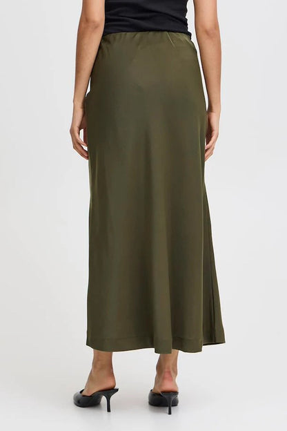Dolora Satin Maxi Skirt