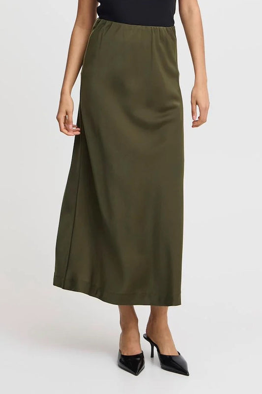 Dolora Satin Maxi Skirt