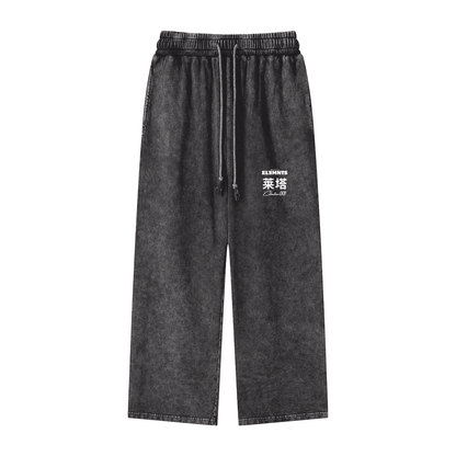 EE x LETTA Unisex 360G Acid Wash Straight Leg Pants