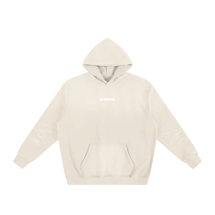 ESSNTIAL ELEMNTS Unisex 375G Faded Wash Fleece Hoodie