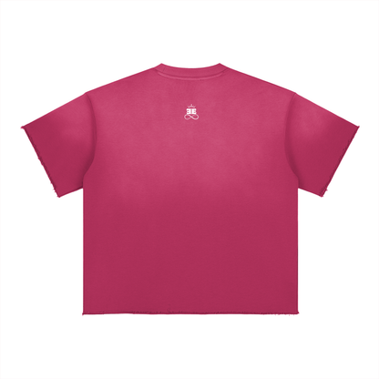 ESSNTIAL ELEMNTS Unisex 350G Sun Fade Raw Edge Tee