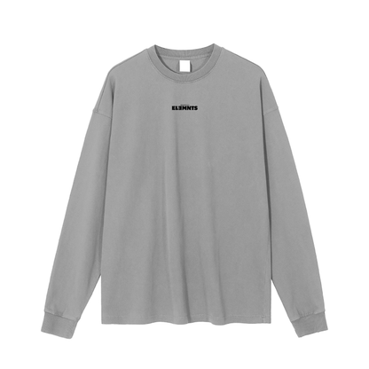 ESSNTIAL ELEMNTS Unisex 280G Enzyme Washed LS Tee