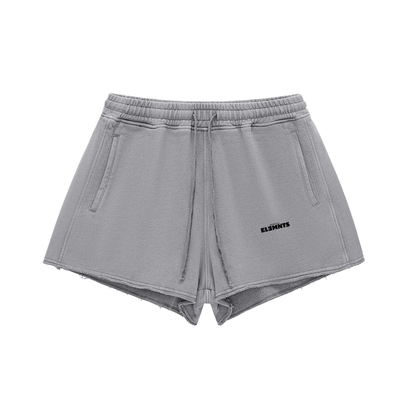 ESSNTIAL ELEMNTS 300G Women's Washed Raw Edge Shorts