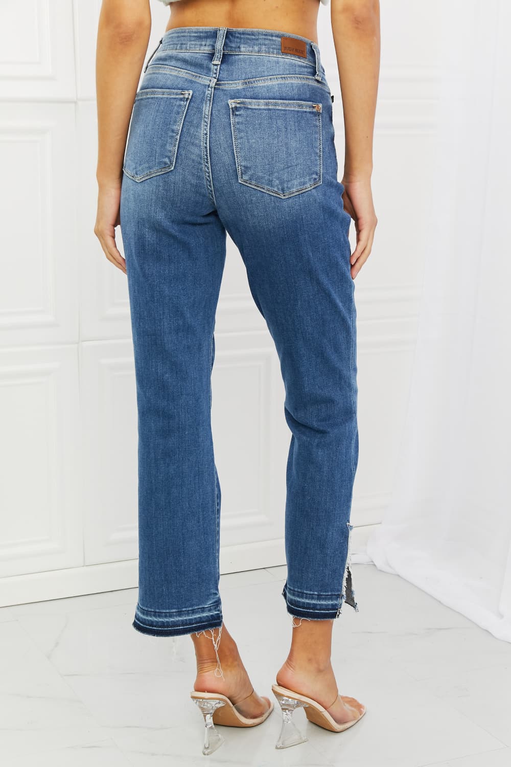 Judy Blue Abigail Full Size High Waisted Straight Jeans