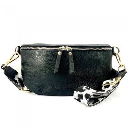 NEW Genuine Leather Waist Fanny Crossbody Messenger