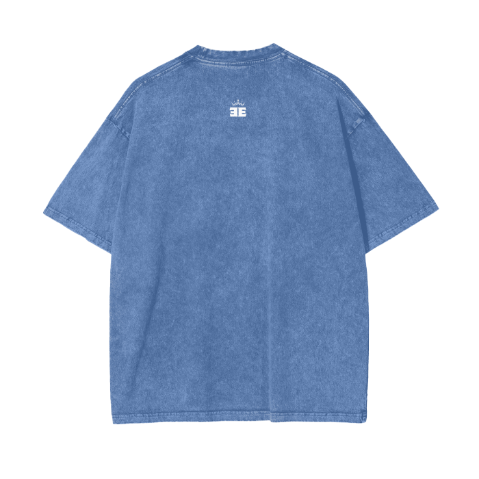 ESSNTIAL ELEMNTS Acid Wash Unisex Oversize Tee
