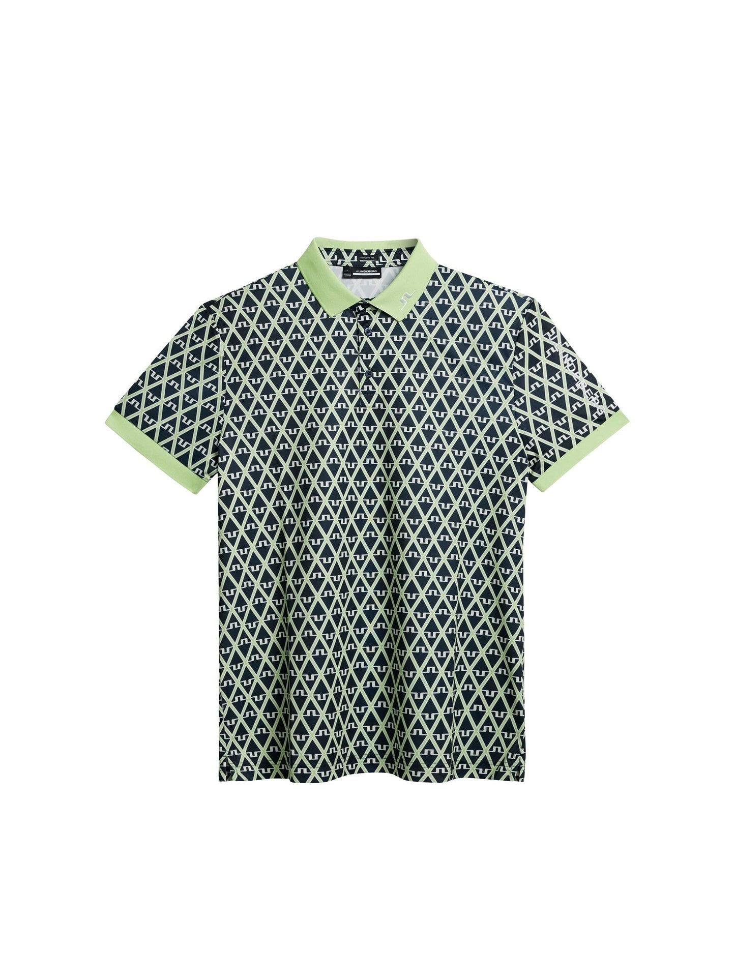 J. Lindeberg Tour Tech Reg Fit Print Polo