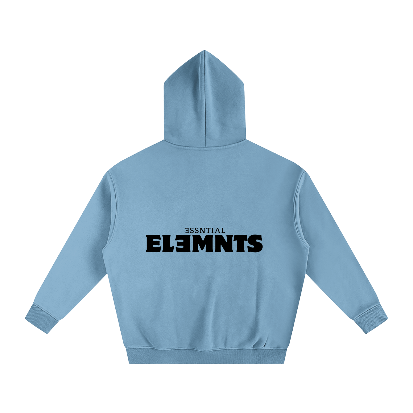 ESSNTIAL ELEMNTS Unisex 350G OS Solid Color Fleeced Hoodie
