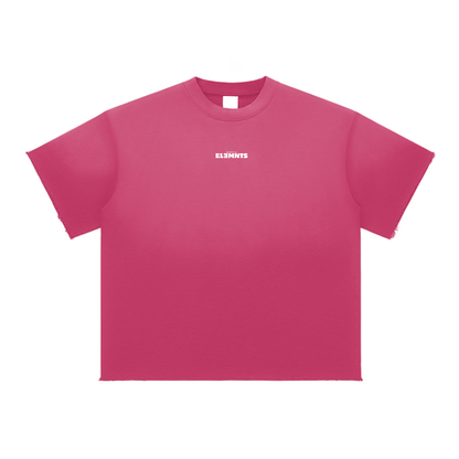 ESSNTIAL ELEMNTS Unisex 350G Sun Fade Raw Edge Tee