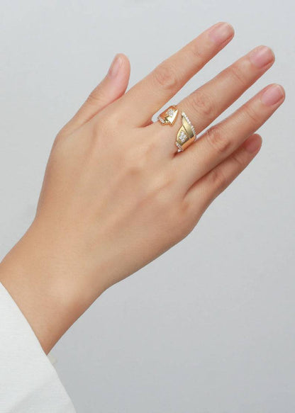 Touchstone Badass Gold Open Flex Ring