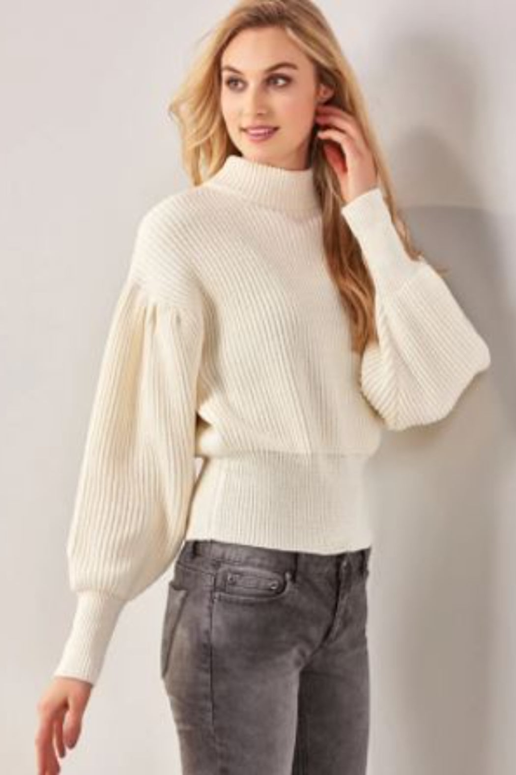 Balloon Sleeve Sweater