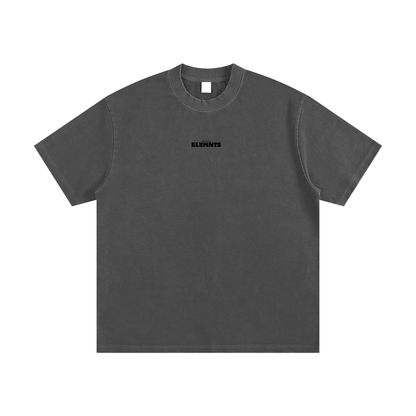 ESSNTIAL ELEMNTS Unisex 430G HW VT Washed Tee