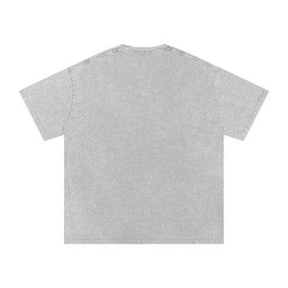ESSNTIAL ELEMNTS Unisex 250G Acid Wash Oversize Tee