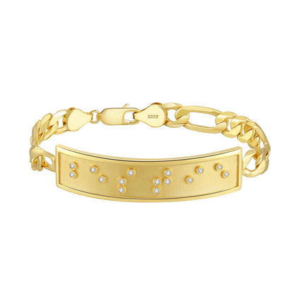 Touchstone Bestie ID Link Bracelet in Gold